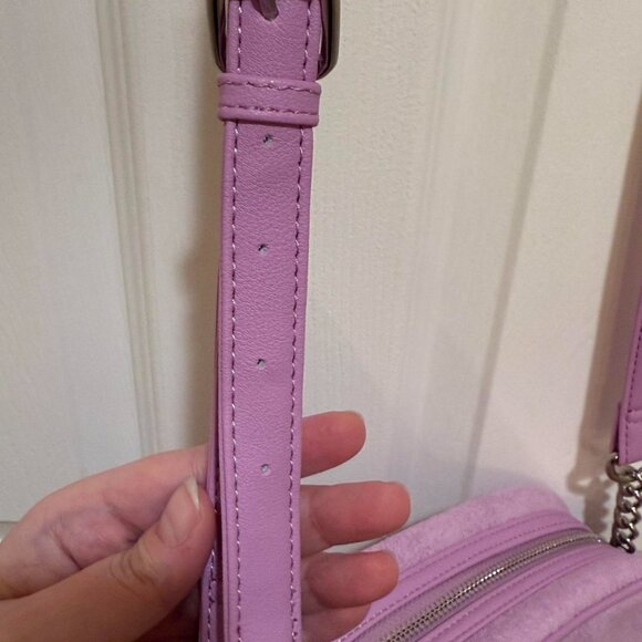 NWT Juicy Couture Y2K purple terry crossbody bag - Picture 4 of 7